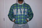 "Timberwolves Plaid” Zip up hoodie - Gray